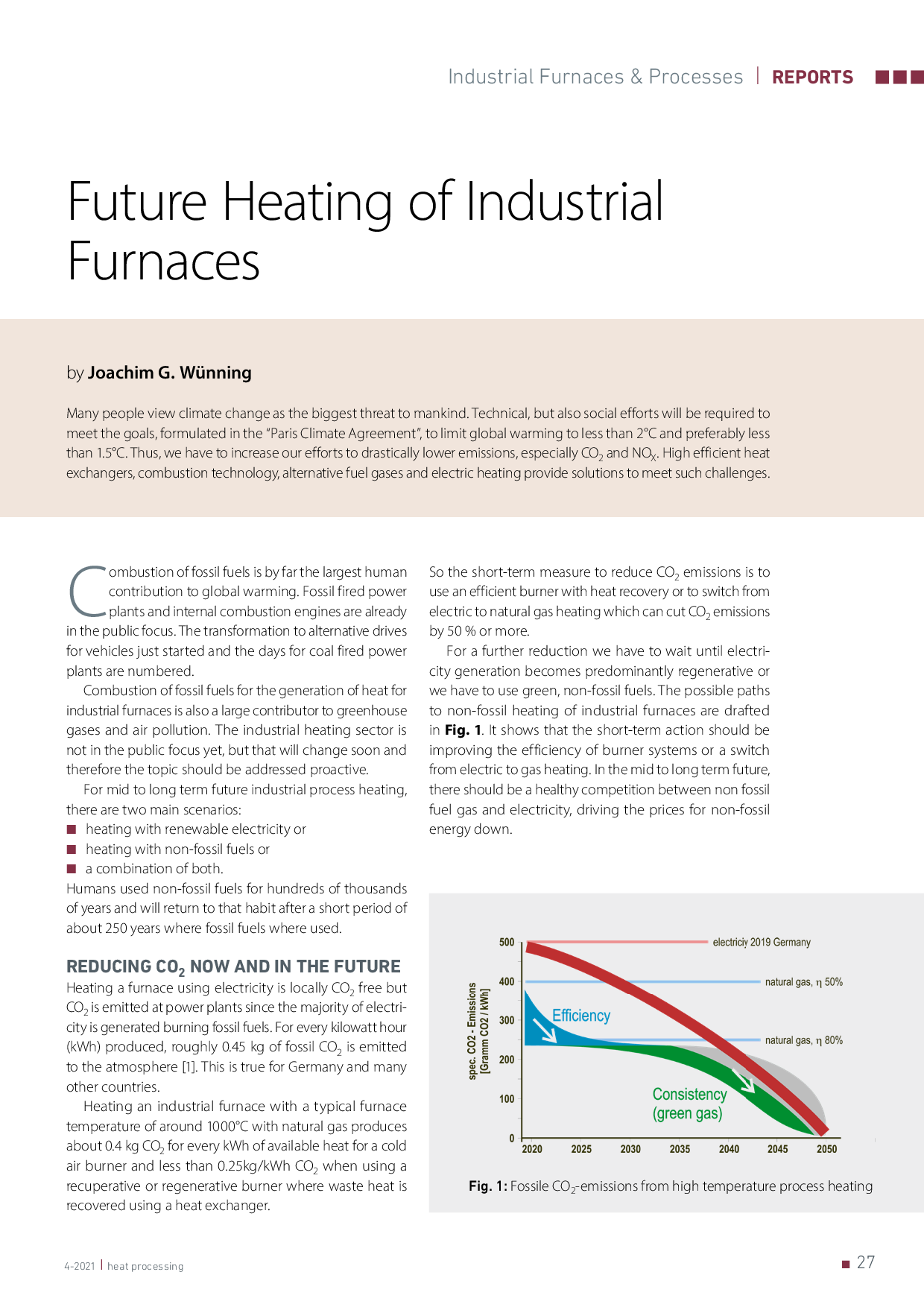 Future heating of industrial furnaces