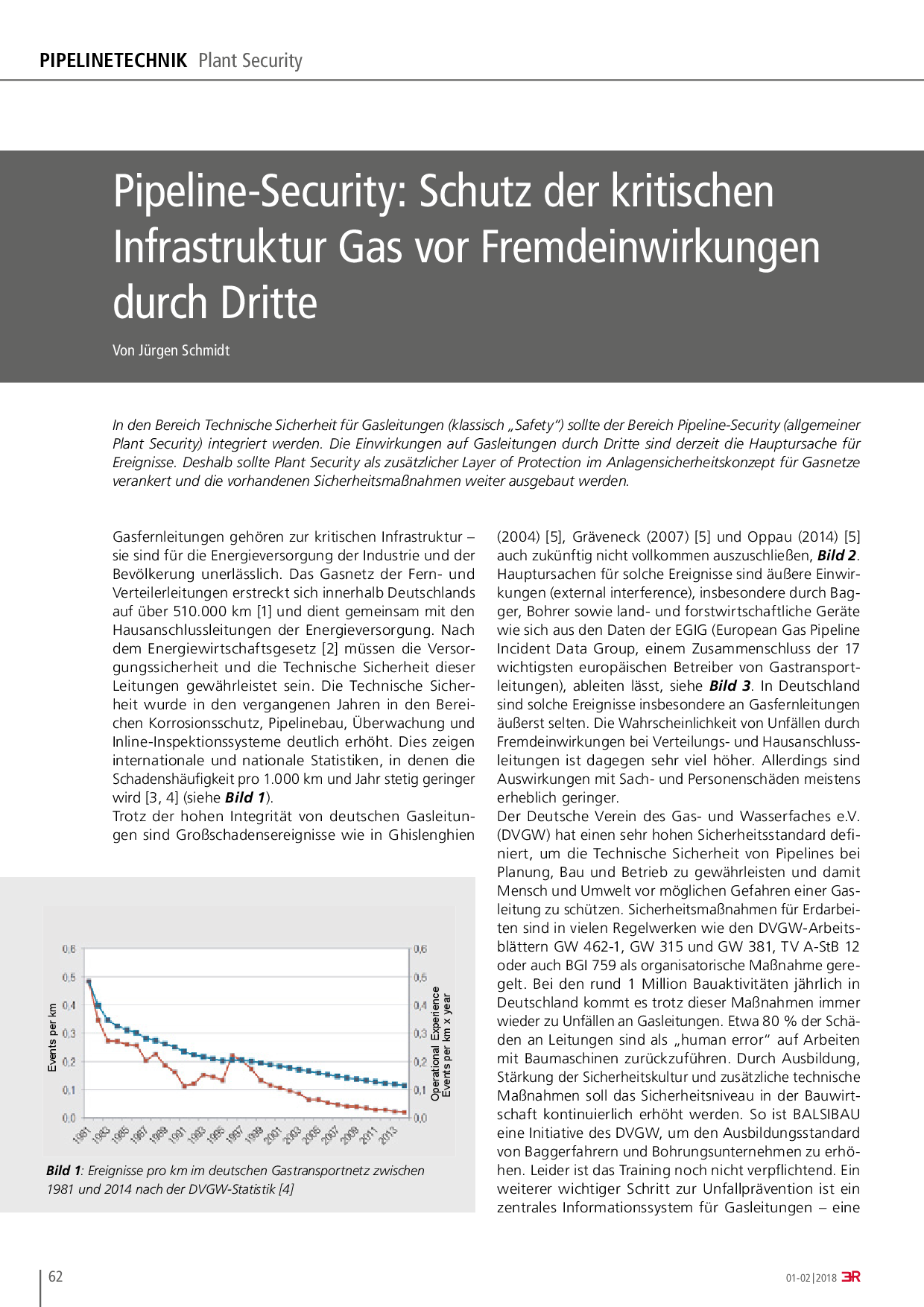 Pipeline-Security: Schutz der kritischen Infrastruktur Gas vor Fremdeinwirkungen durch Dritte