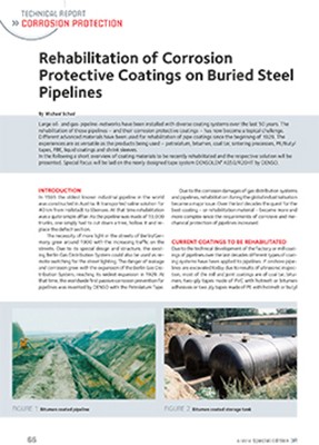 Rehabilitation of Corrosion Protective Coatings on Buried Steel Pipelines