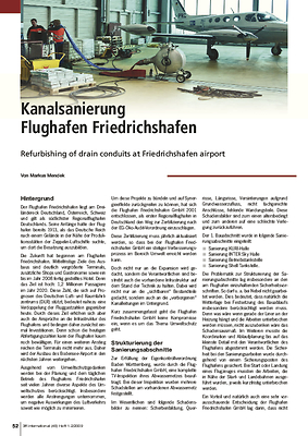 Kanalsanierung Flughafen Friedrichshafen
