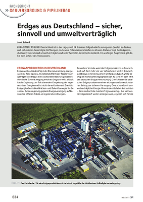 Erdgas aus Deutschland - sicher, sinnvoll und umweltverträglich