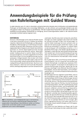 Anwendungsbeispiele für die Prüfung von Rohrleitungen mit Guided Waves
