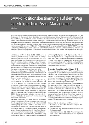 SAM+: Positionsbestimmung auf dem Weg zu erfolgreichem Asset Management