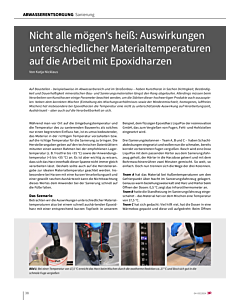 Nicht alle mögen‘s heiß: Auswirkungen unterschiedlicher Materialtemperaturen auf die Arbeit mit Epoxidharzen