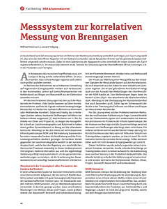 Messsystem zur korrelativen Messung von Brenngasen
