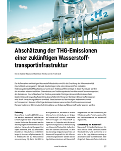 Abschätzung der THG-Emissionen einer zukünftigen Wasserstofftransportinfrastruktur