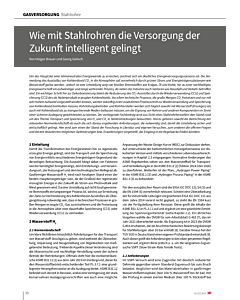 Wie mit Stahlrohren die Versorgung der Zukunft intelligent gelingt