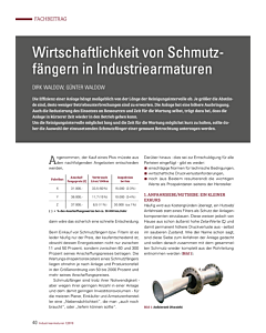 Wirtschaftlichkeit von Schmutzfängern in Industriearmaturen