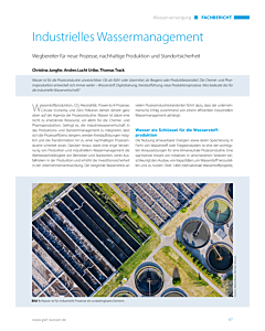Industrielles Wassermanagement