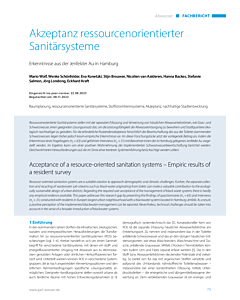 Akzeptanz ressourcenorientierter Sanitärsysteme