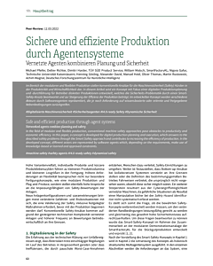 Sichere und effiziente Produktion durch Agentensysteme
