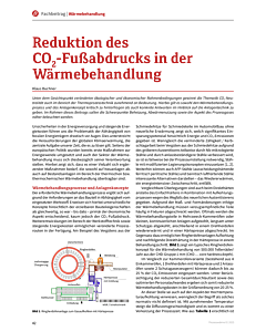 Reduktion des CO2-Fußabdrucks in der Wärmebehandlung