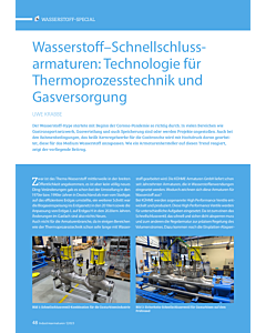 Wasserstoff–Schnellschlussarmaturen: Technologie für Thermoprozesstechnik und Gasversorgung