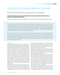 Die Welt der Wasserzähler im Wandel