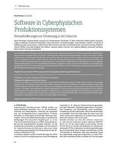Software in Cyberphysischen Produktionssystemen