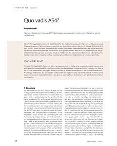 Quo vadis AS4?