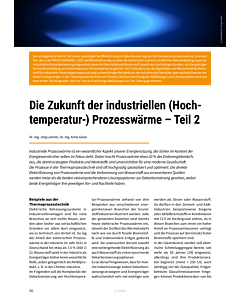 Die Zukunft der industriellen (Hochtemperatur-) Prozesswärme – Teil 2