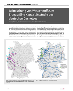 Beimischung von Wasserstoff zum Erdgas: Eine Kapazitätsstudie des deutschen Gasnetzes