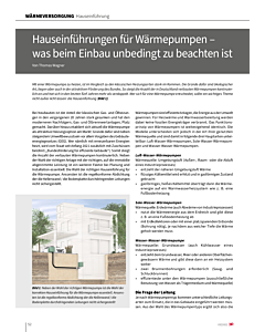 Hauseinführungen für Wärmepumpen – was beim Einbau unbedingt zu beachten ist