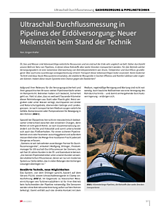 Ultraschall-Durchflussmessung in Pipelines der Erdölversorgung: Neuer Meilenstein beim Stand der Technik