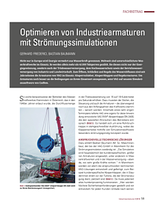 Optimieren von Industriearmaturen mit Strömungssimulationen
