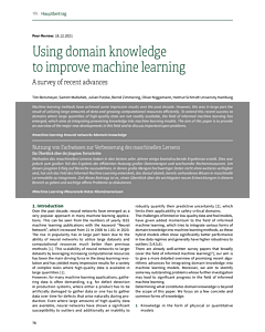 Using domain knowledge to improve machine learning