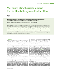 Methanol als Schlüsselelement für die Herstellung von Kraftstoffen