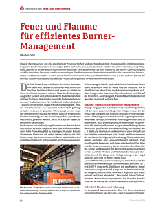 Feuer und Flamme für effizientes Burner-Management