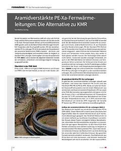 Aramidverstärkte PE-Xa-Fernwärme-leitungen: Die Alternative zu KMR