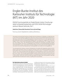 Engler-Bunte-Institut des Karlsruher Instituts für Technologie (KIT) im Jahr 2020