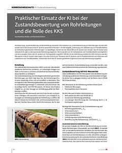 Praktischer Einsatz der KI bei der Zustandsbewertung von Rohrleitungen und die Rolle des KKS