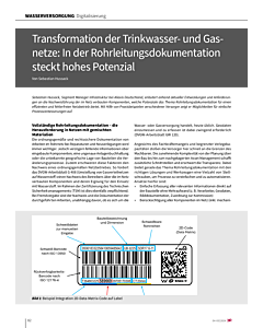 Transformation der Trinkwasser- und Gasnetze: In der Rohrleitungsdokumentation steckt hohes Potenzial