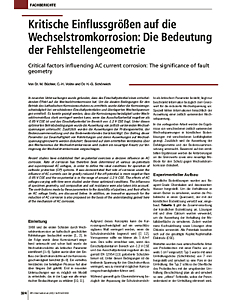 Kritische Einflussgrößen auf die Wechselstromkorrosion: Die Bedeutung der Fehlstellengeometrie