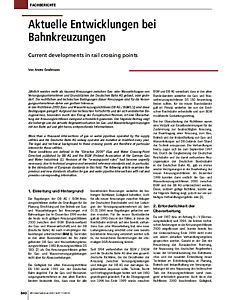 Aktuelle Entwicklungen bei Bahnkreuzungen
