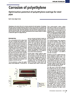 Corrosion of polyethylene