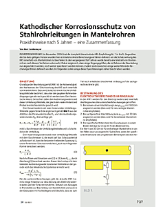 Kathodischer Korrosionsschutz von Stahlrohrleitungen in Mantelrohren