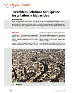 Trenchless Solutions for Pipeline Installation in Megacities