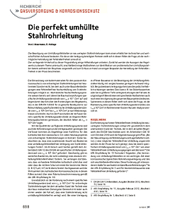 Die perfekt umhüllte Stahlrohrleitung