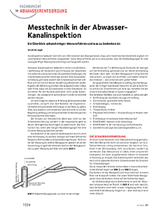 Messtechnik in der Abwasser-Kanalinspektion