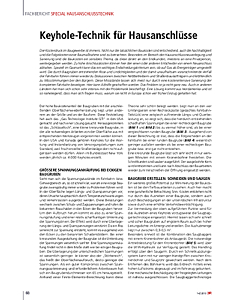 Keyhole-Technik für Hausanschlüsse