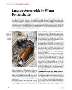 Langstreckenvortrieb im Wiener Donauschotter