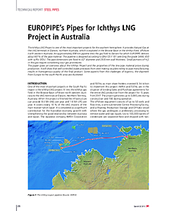 EUROPIPE’s Pipes for Ichthys LNG Project in Australia