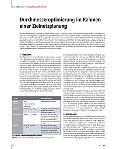 Durchmesseroptimierung im Rahmen einer Zielnetzplanung