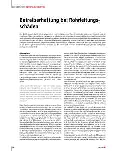 Betreiberhaftung bei Rohrleitungsschäden