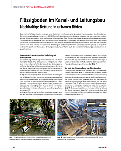 Flüssigboden im Kanal- und Leitungsbau