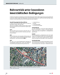 Rohrvortrieb unter besonderen innerstädtischen Bedingungen