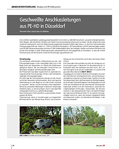 Geschweißte Anschlussleitungen aus PE-HD in Düsseldorf