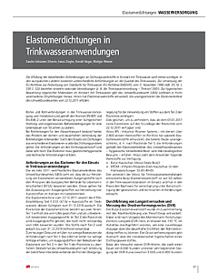 Elastomerdichtungen in Trinkwasseranwendungen