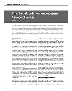 Unterdruckstabilität von eingezogenen Gewebeschläuchen