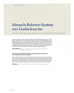 Mensch-Roboter-System zur Gaslecksuche
